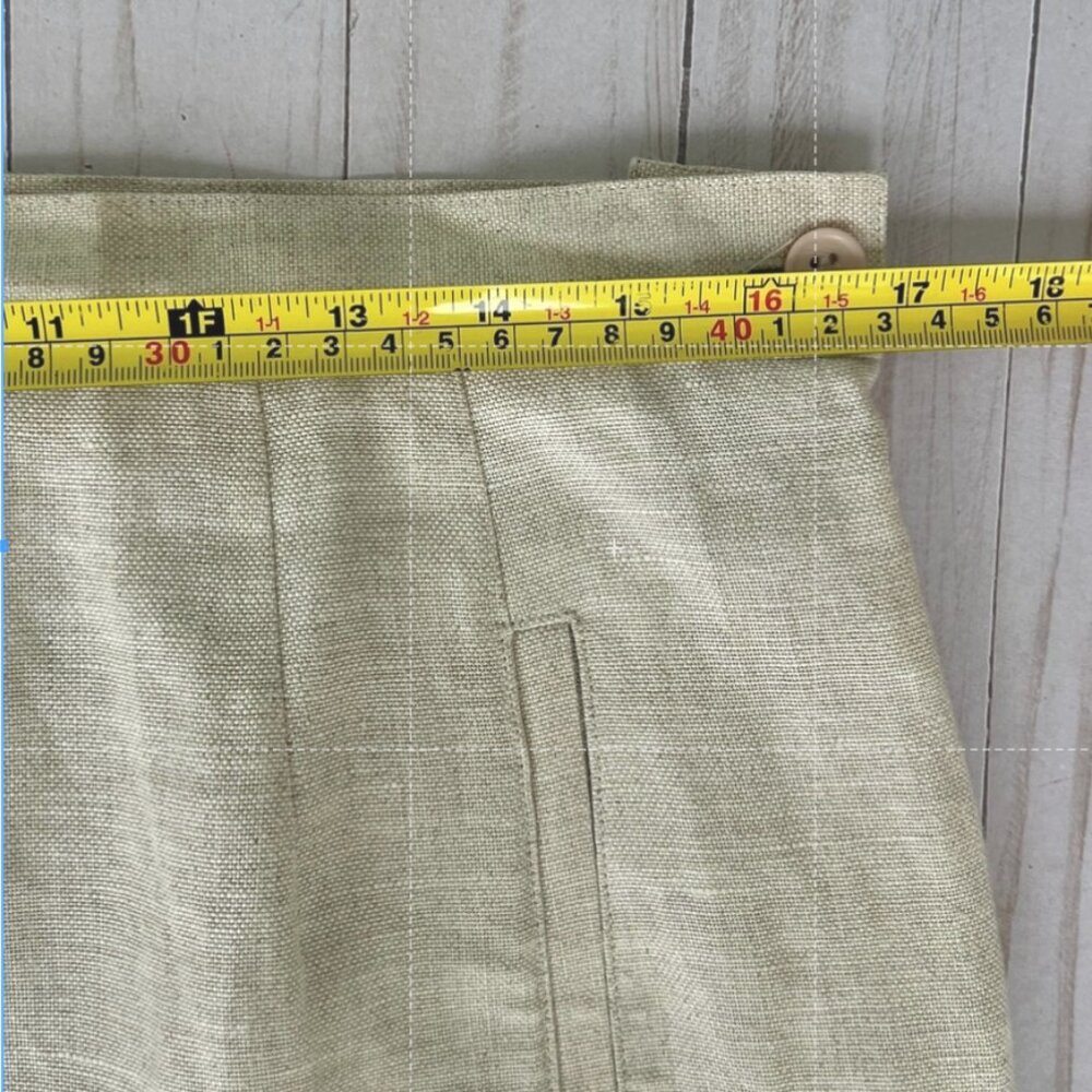 Talbots Irish Linen Blazer & Pants Set - Natural, Size 16 - Picture 16 of 17